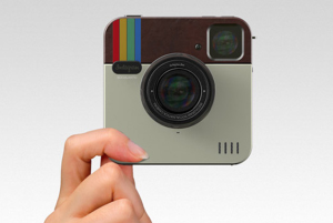 Instagram camera and hand